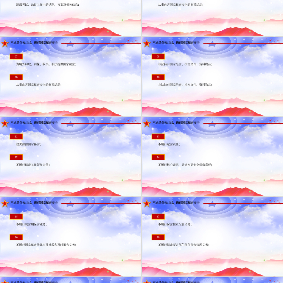 202450条不可逾越的保密红线包含讲稿党课ppt模板