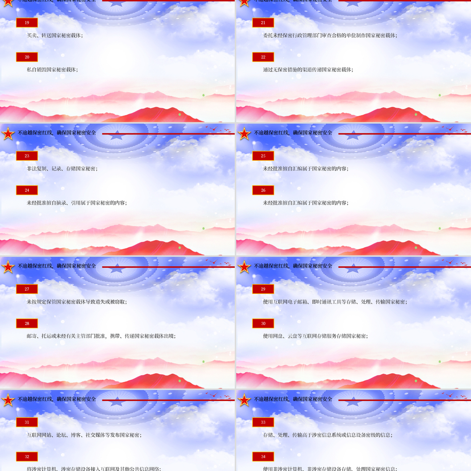 202450条不可逾越的保密红线包含讲稿党课ppt模板