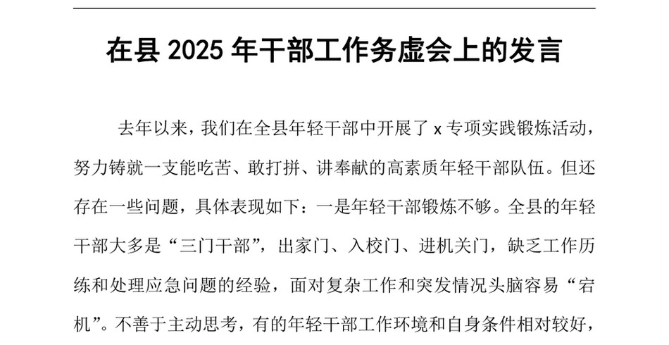 2024在县2025年干部工作务虚会上的发言（24年12月23日）_第2页