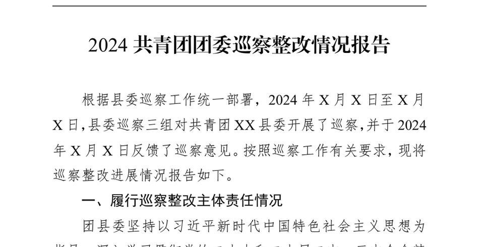 20242024共青团团委巡察整改情况报告_第2页