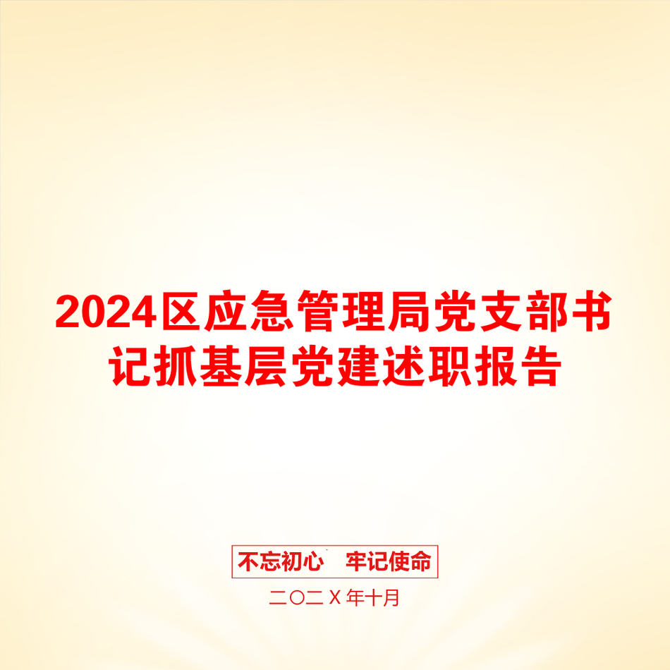 2024区应急管理局党支部书记抓基层党建述职报告_第1页