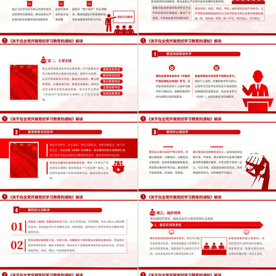 2024党纪学习教育学纪知纪明纪守纪PPT课件党课ppt模板