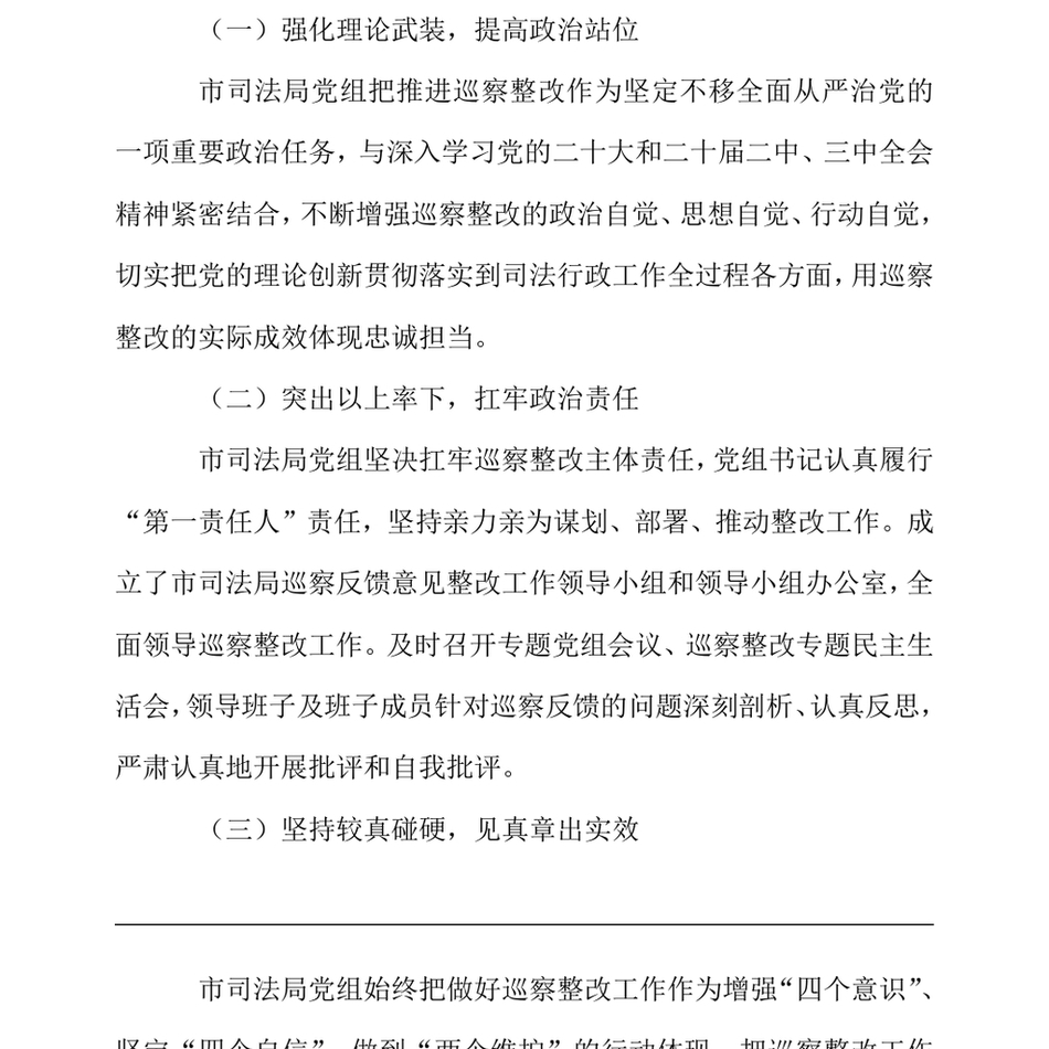 2024市司法局党组关于巡察整改工作情况的通报（24年12月23日）_第3页