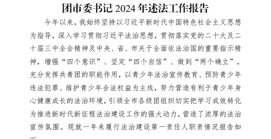 2024团市委书记2024年述法工作报告_第2页