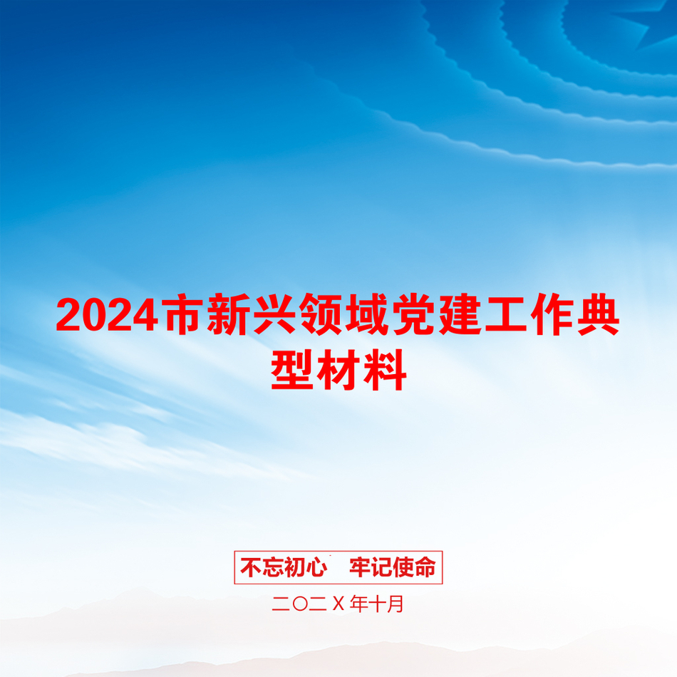 2024市新兴领域党建工作典型材料_第1页