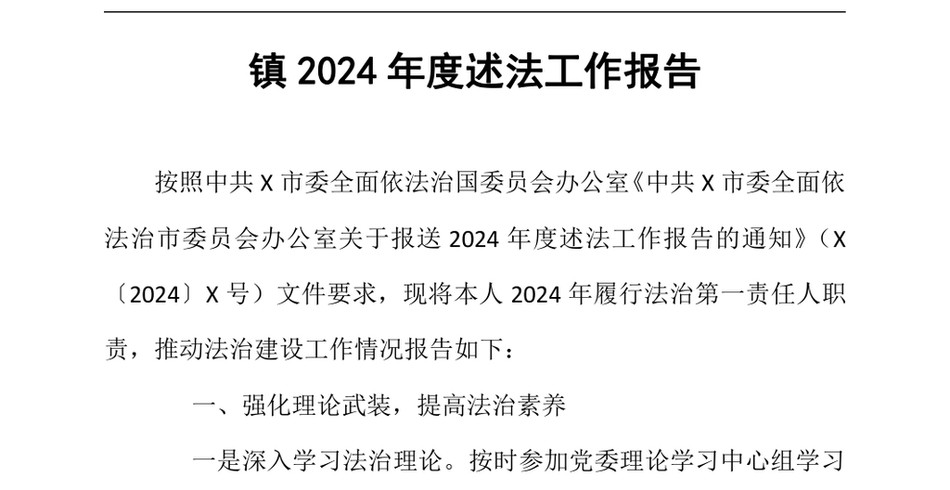 2024镇2024年度述法工作报告（24年12月）_第2页