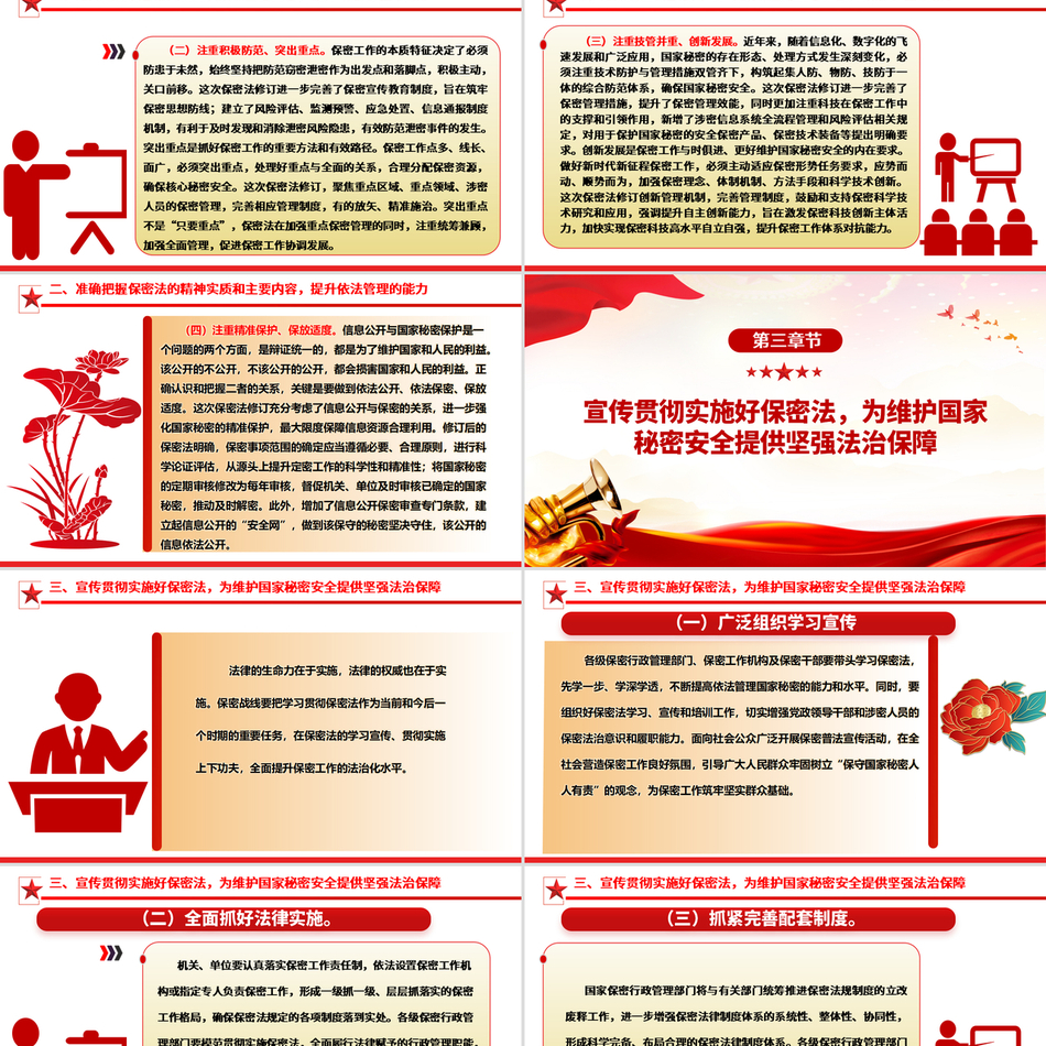 2024加强保密法治建设党课PPT_不断推进保密工作高质量发展党课ppt模板