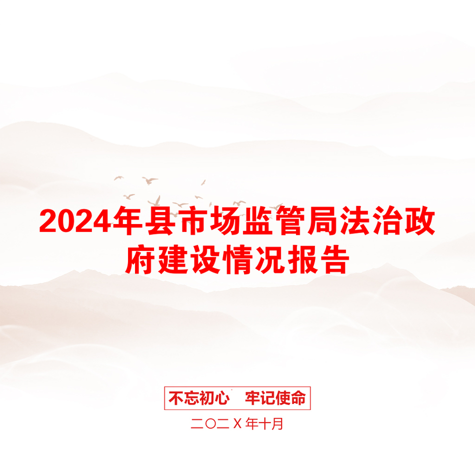 2024年县市场监管局法治政府建设情况报告_第1页