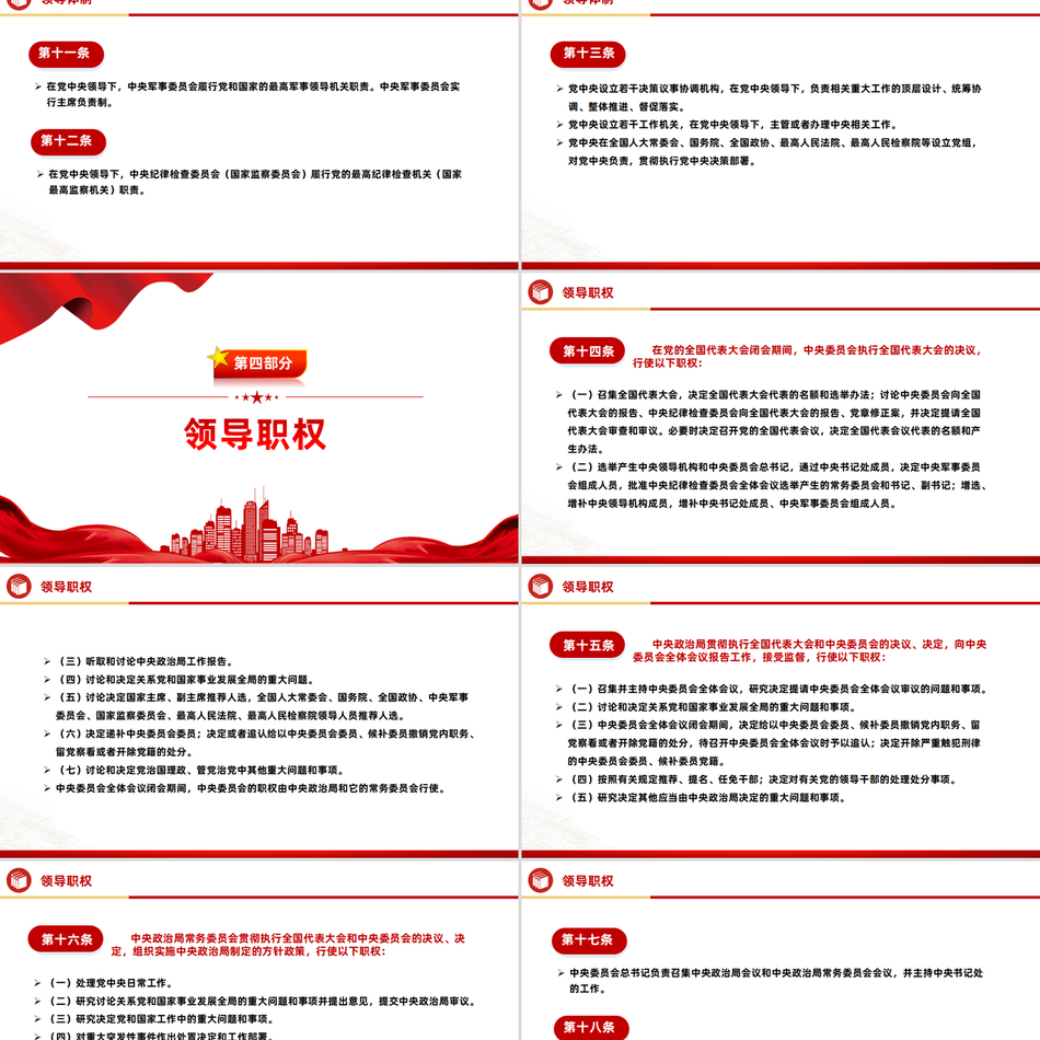 2024《中国共产党中央委员会工作条例》，党内法规系列微党课PPT党课ppt模板