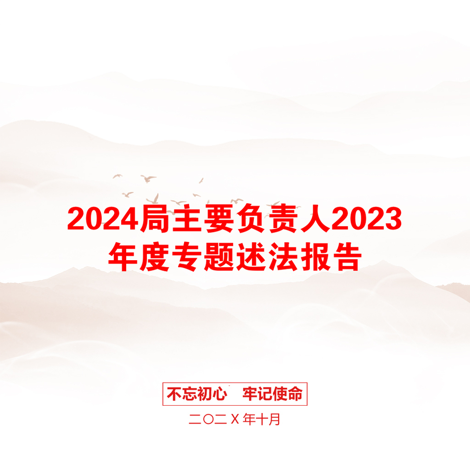 2024局主要负责人2023年度专题述法报告_第1页