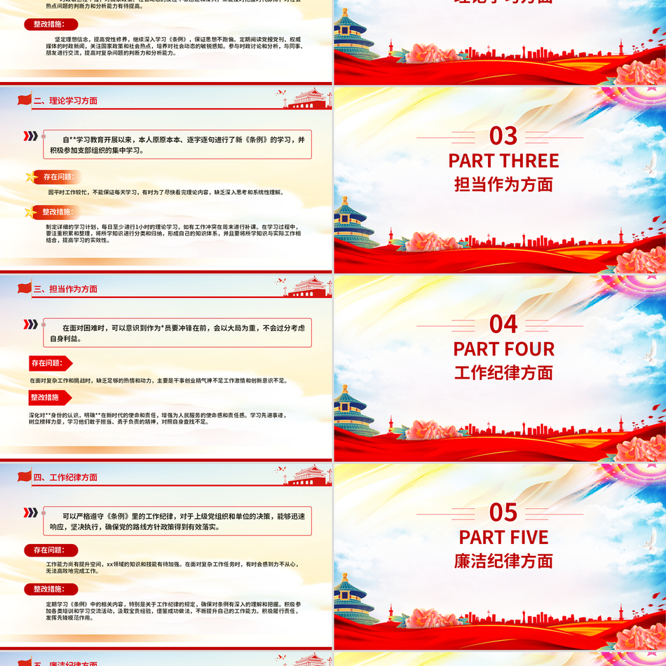 党纪要求检视问题与整改措施系统解析党课课件