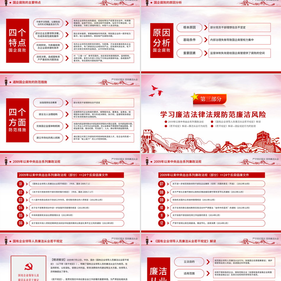 严守党纪国法与廉洁从业廉政制度深度解读党课PPT