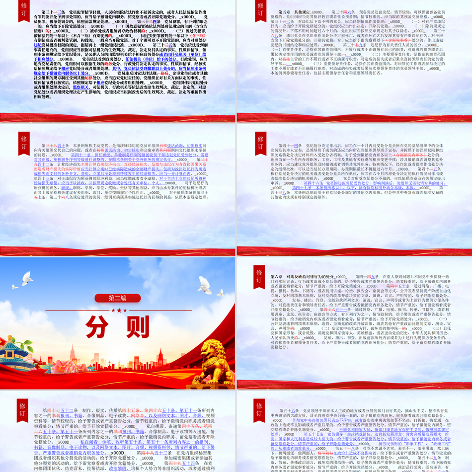 中国共产党纪律处分条例新旧对照与新时代要求深度解析党课课件