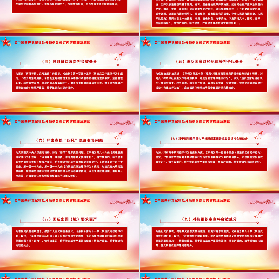 党纪处分条例修订内容深度解析党课PPT