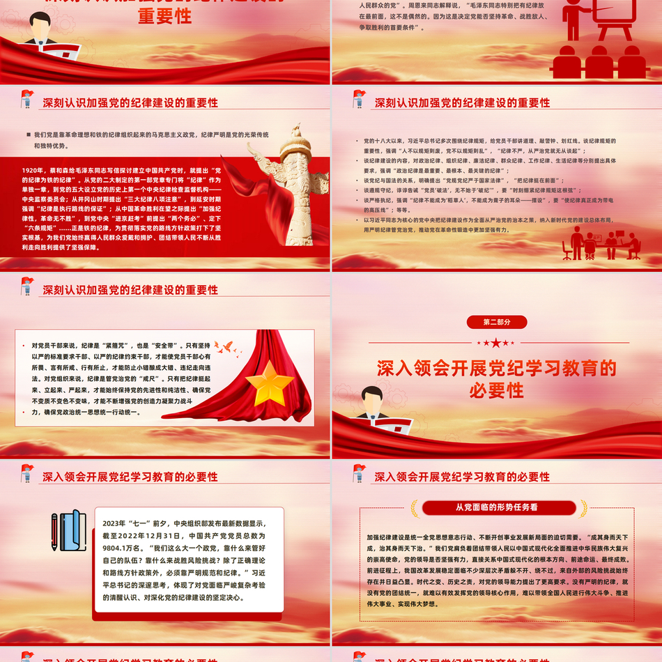 党纪学习教育与全面从严治党精神深度解读党课课件