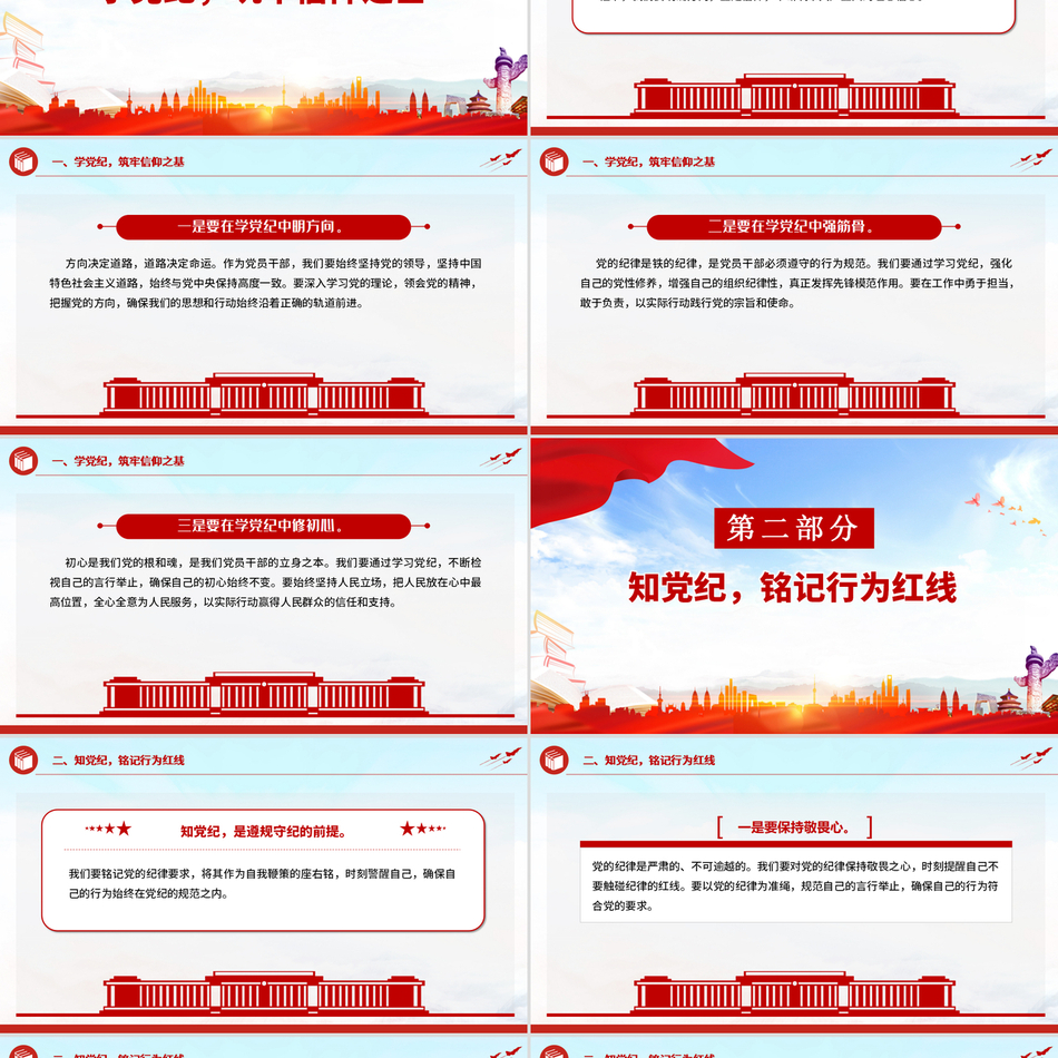 2024坚守党纪纪律底线践行忠诚担当党课PPT