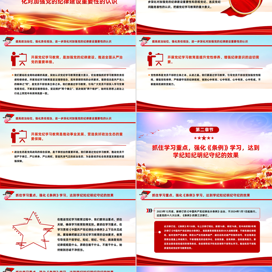 县委书记党纪学习教育动员部署会讲话深度解读党课PPT