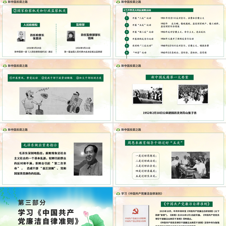 反对腐败提倡廉洁纠风整纪党员干部清廉廉洁廉政经典简洁党课PPT课件下载