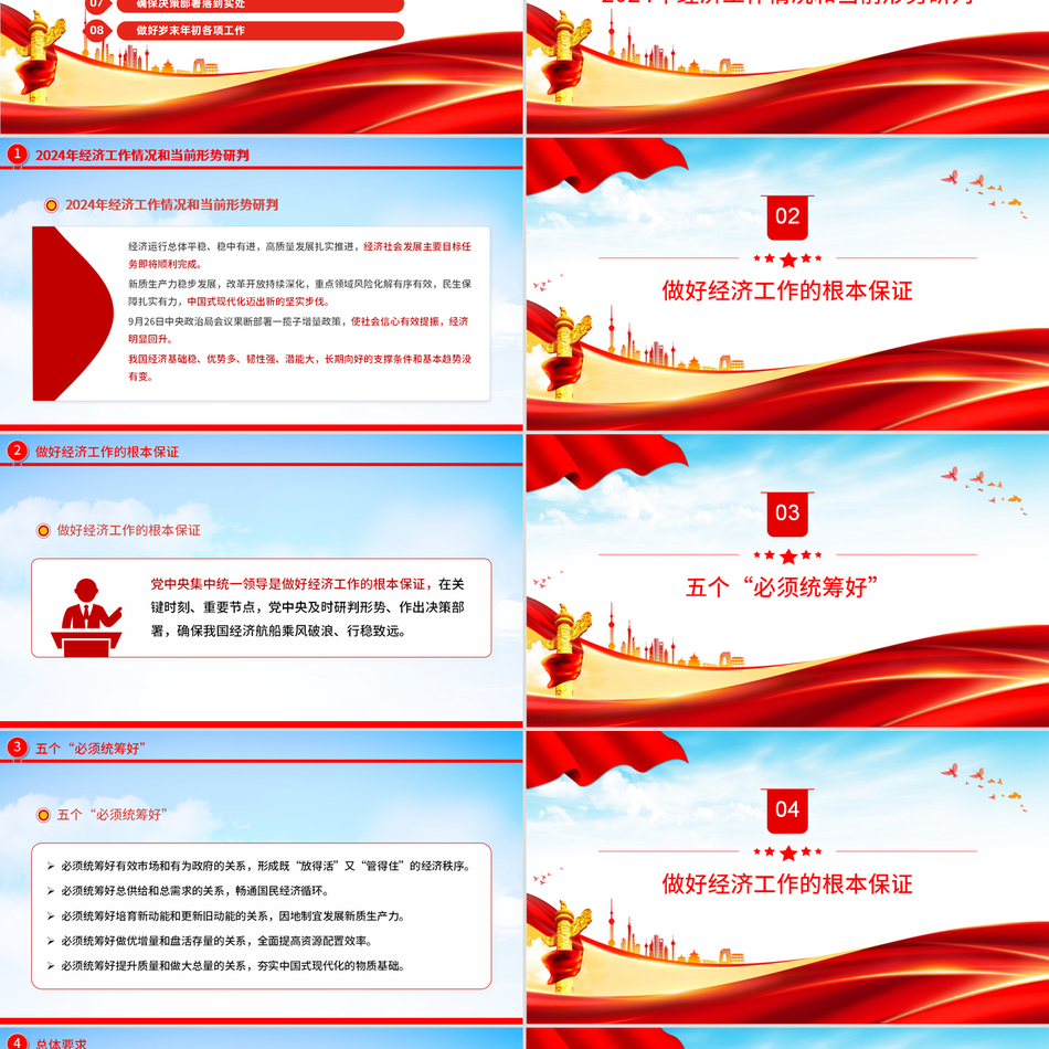 2025中央经济工作会议要点完整梳理精美党课PPT课件下载