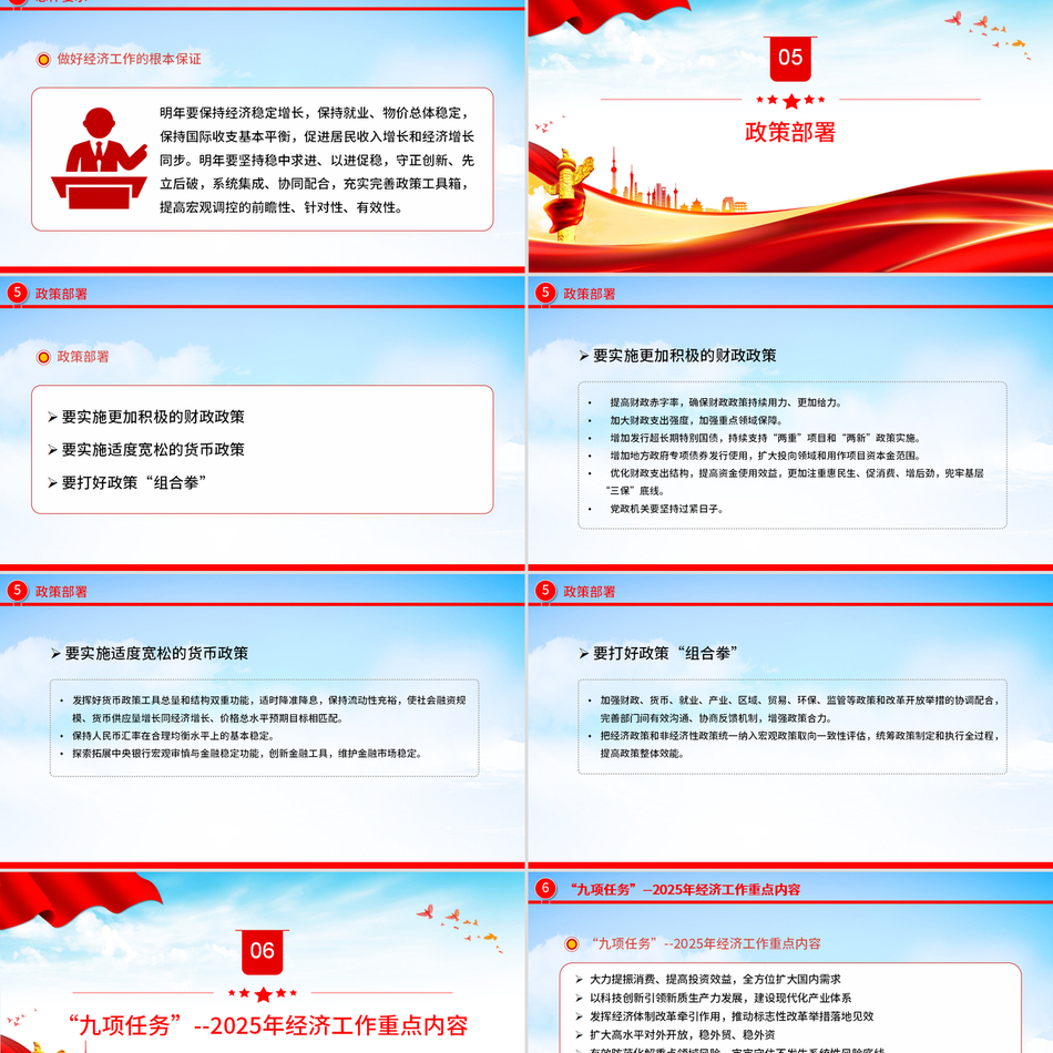 2025中央经济工作会议要点完整梳理精美党课PPT课件下载