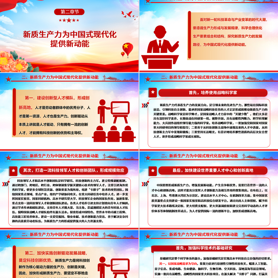 高速发展新质生产力助力中国式现代化建设党课ppt下载