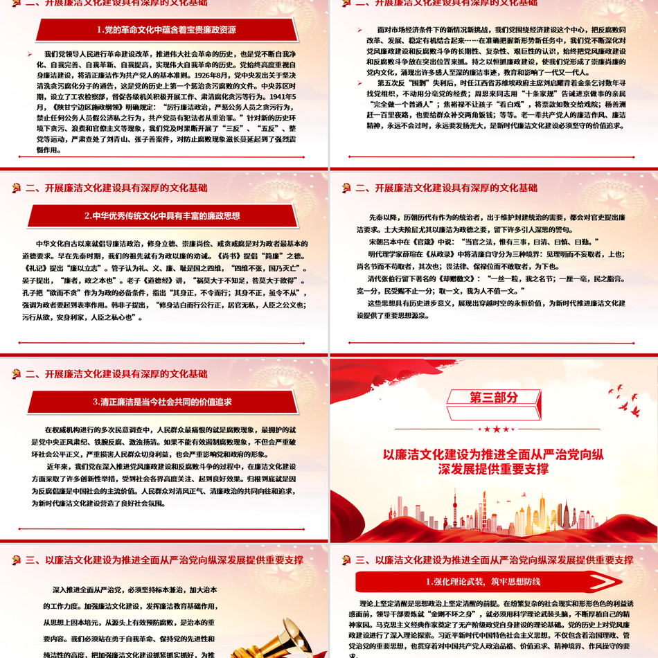 廉洁文化建设与廉政思想根基强化深度解读党课课件