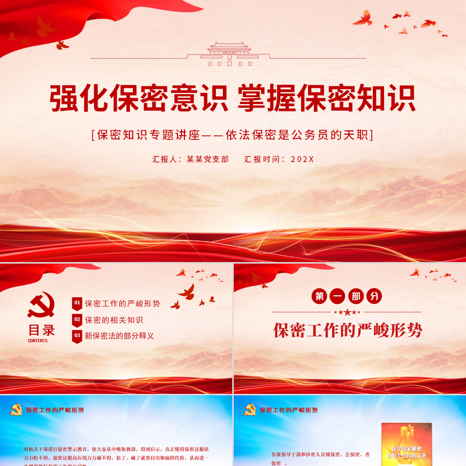 保密意识与保密知识强化专题深度解读党课课件