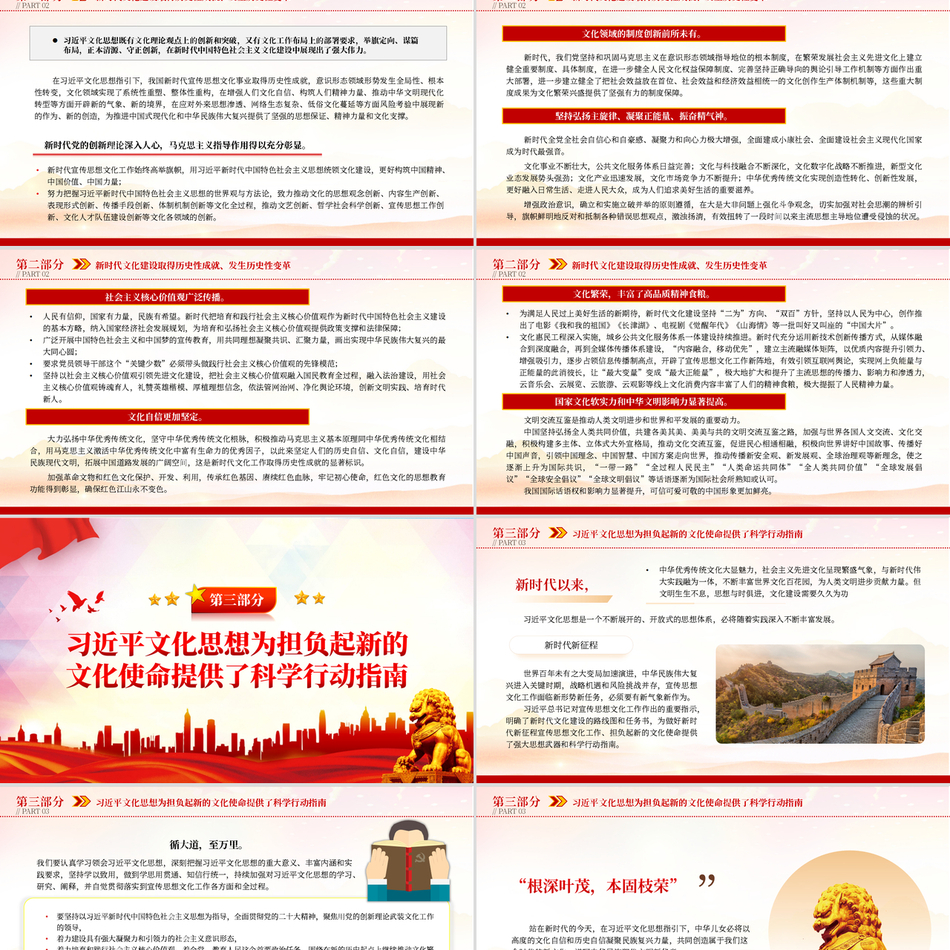 习近平文化思想的理论品格与实践要义深度解读党课课件
