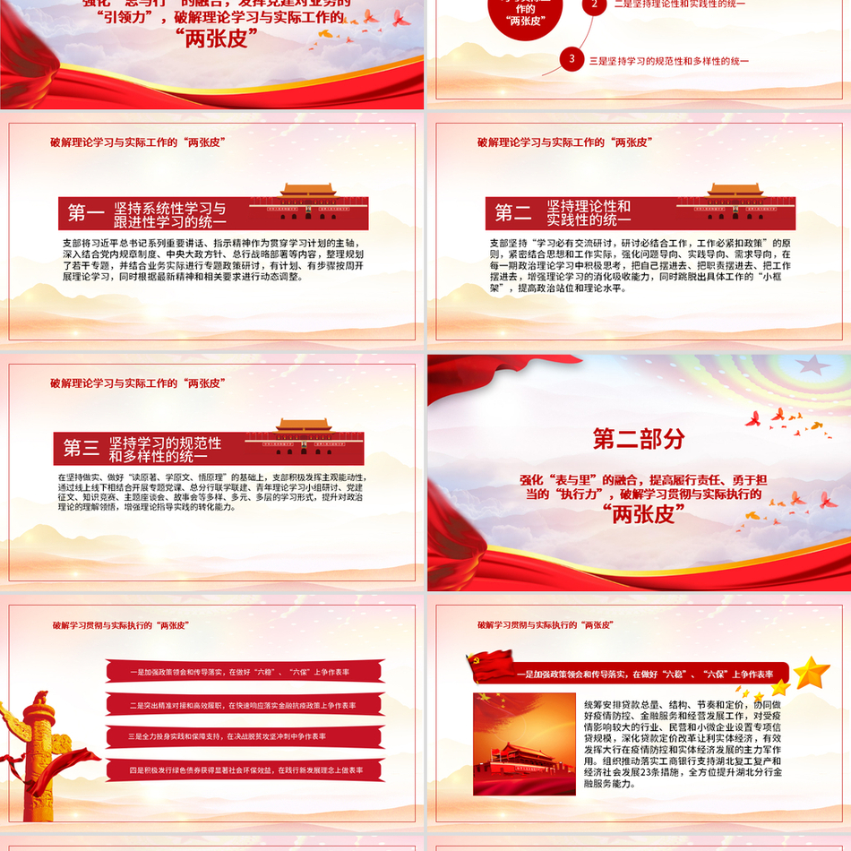 党建与业务深度融合的四种力强化及问题破解系统解析党课课件