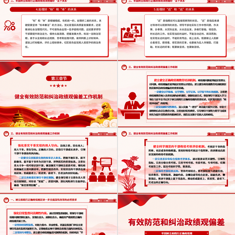2025树立正确政绩观ppt有效防范和纠治政绩观偏差牢固树立和践行正确政绩观包含讲稿