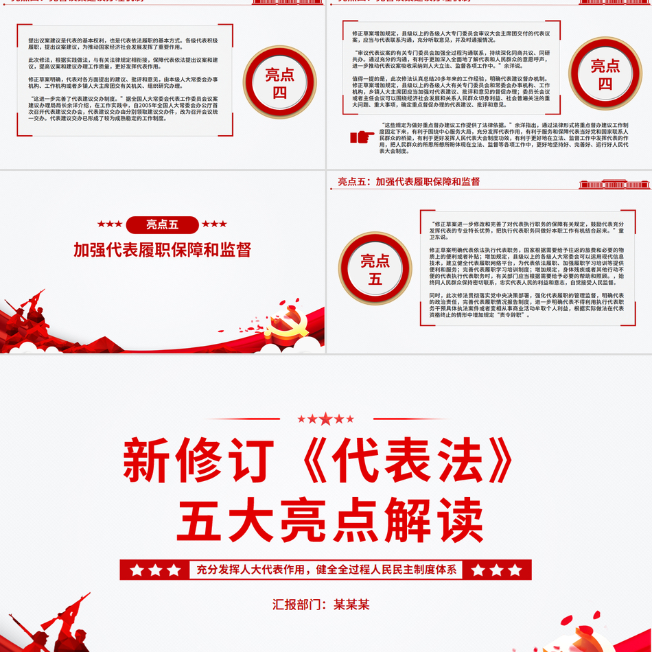新修订《代表法》五大亮点解读PPT法律法规专题课件