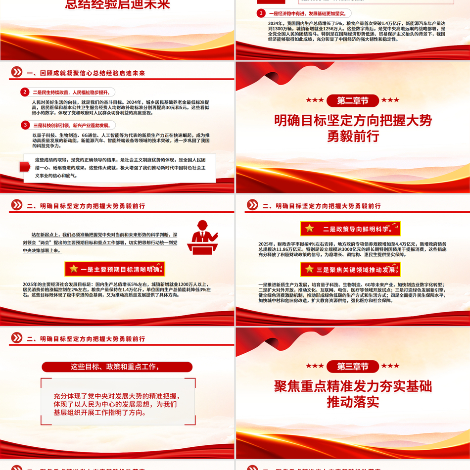 2025全国两会精神学习高举旗帜谋发展勇担使命谱新篇PPT课件