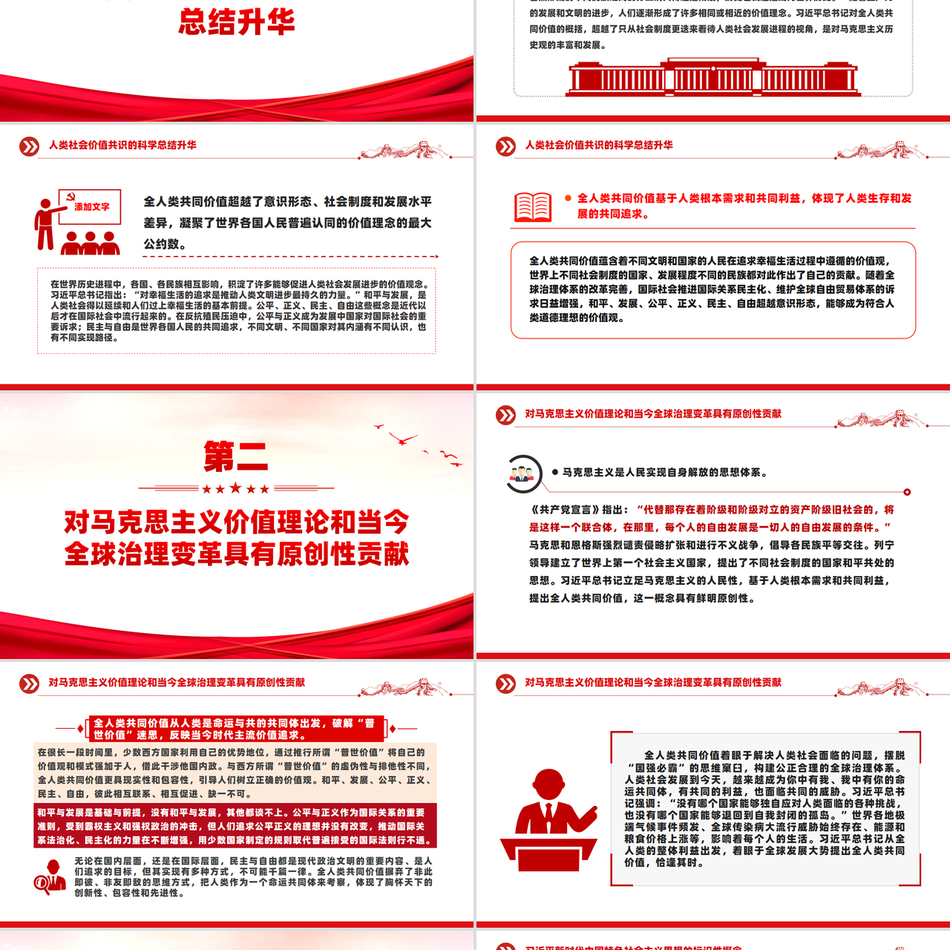 科学把握全人类共同价值的丰富内涵和现实指导意义PPT课件