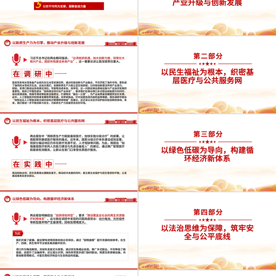 2025年全国两会精神学习深学细悟两会精神实干担当时代使命PPT心得体会