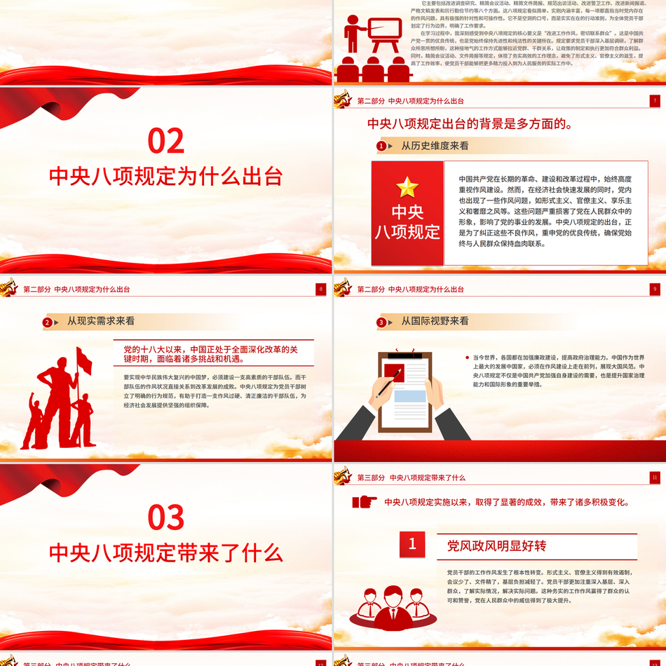 四个关键问题领悟中央八项规定PPT简洁大气2025主题教育心得体会课件