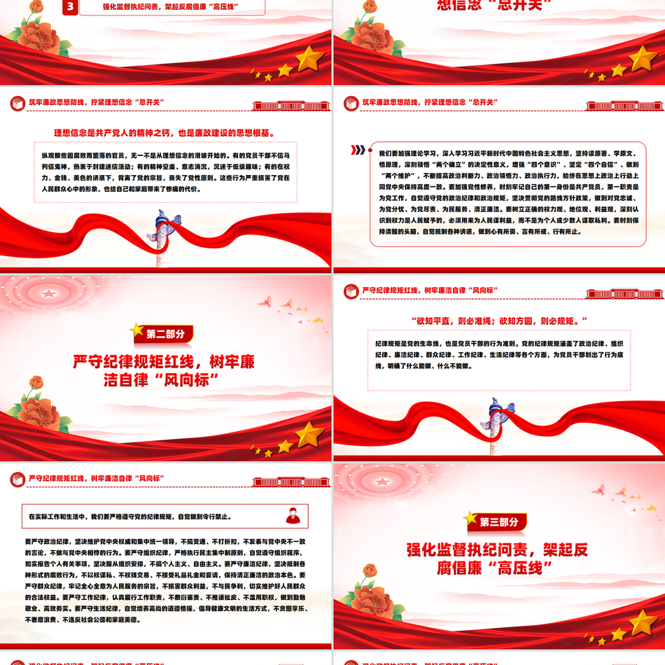 坚守廉洁底线弘扬清风正气廉政党课课件