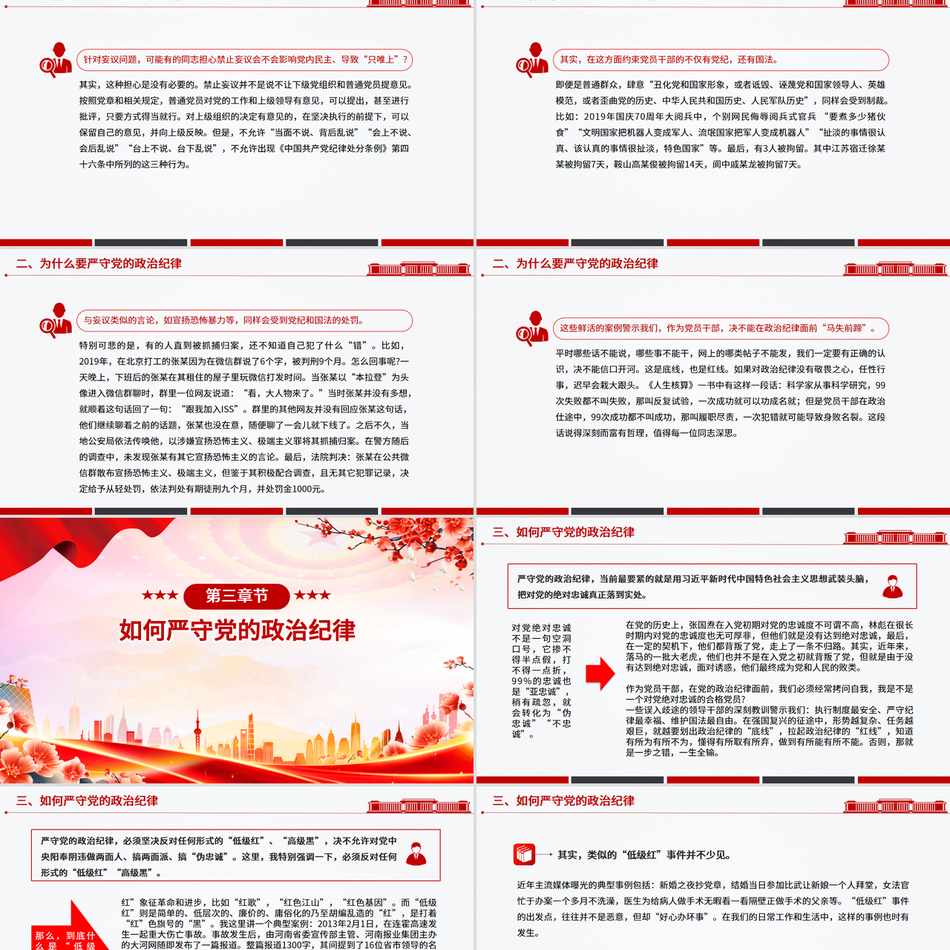 2025党员干部必须严守党的政治纪律PPT党课下载