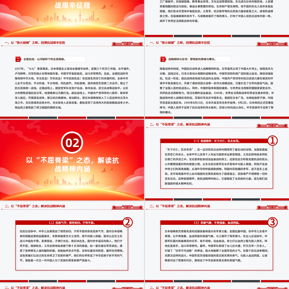 2025抗战胜利80周年青年党课PPT以史为鉴明志砥砺青春奋进课件