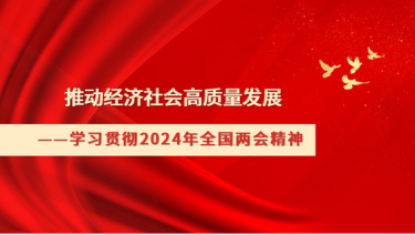 2024学习贯彻全国两会精神推动经济社会高质量发展（PPT课件）党课ppt模板