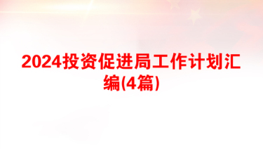 2025投资促进局现实表现材料