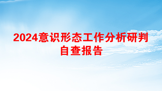 2025意识形态自查剖析报告