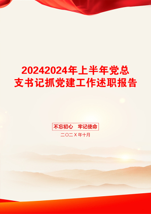 20242024年上半年党总支书记抓党建工作述职报告