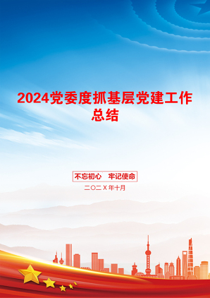 2024党委度抓基层党建工作总结