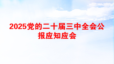 2025党的二十届三中全会公报应知应会