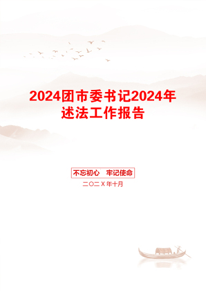 2024团市委书记2024年述法工作报告