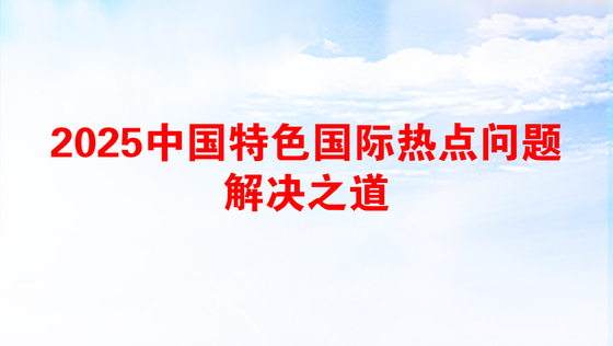 2025中国特色国际热点问题解决之道